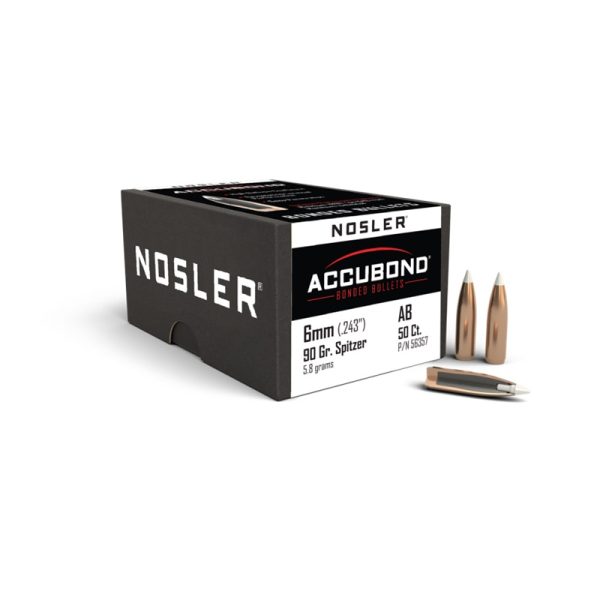 Nosler Bullets .243 Win 90 Grain Accubond (50)