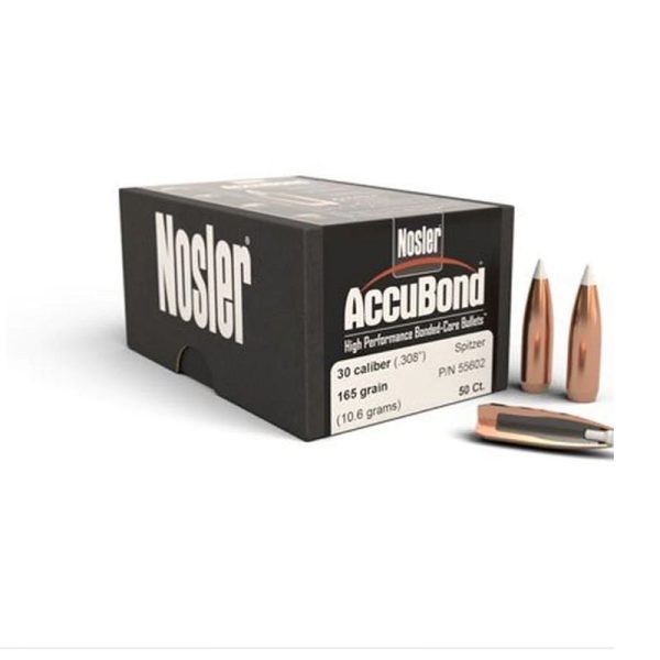 Nosler AccuBond Spitzer Kal. 30 (.308) 165 Grain / 50 St. #55602